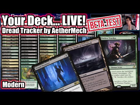 Your Deck... LIVE! "Dread Tracker" by AetherMech - Making Every Land Drop Count!