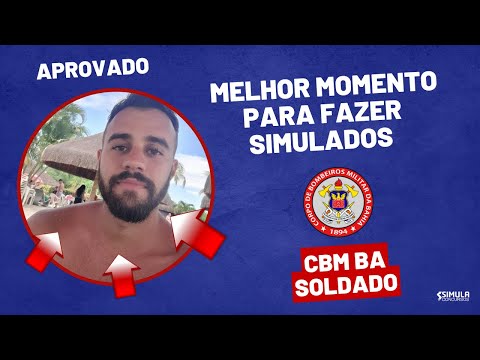 Qual melhor momento para fazer simulados? Aprovado CBM BA Diógenes Filgueiras