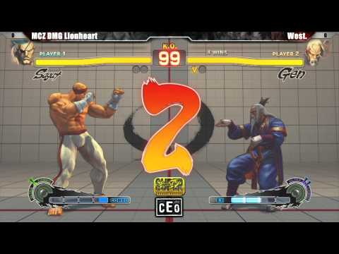 SSF4 AE2012 Top 24 MCZ DMG Lionheart vs West. - CEO 2012 Tournament