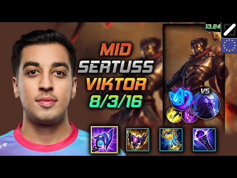 Viktor Mid Build Sertuss Luden's Tempest Summon Aery - LOL EUW Challenger Patch 13.24