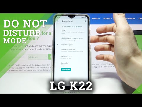 How to Enable DND Mode in LG K22 - Do Not Disturb Mode Activation