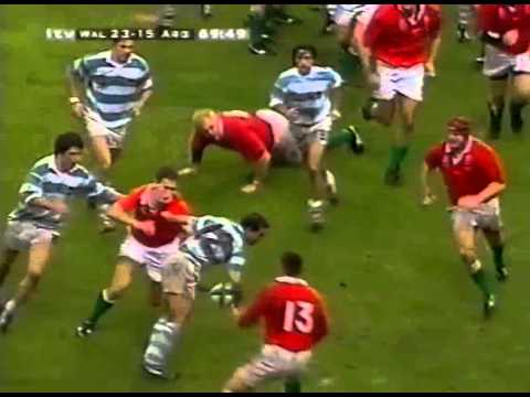 Rugby Union, 1999 Wales vs Argentina at Cardiff part 6.
