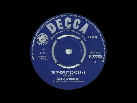 Chris Andrews - To Whom It Concerns