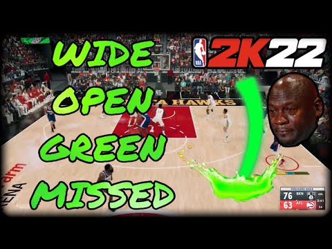 WIDE OPEN GREEN MISSED IN 2K22 (RAREST THING IN GAME) | NBA2K22 NEXT GEN #shorts