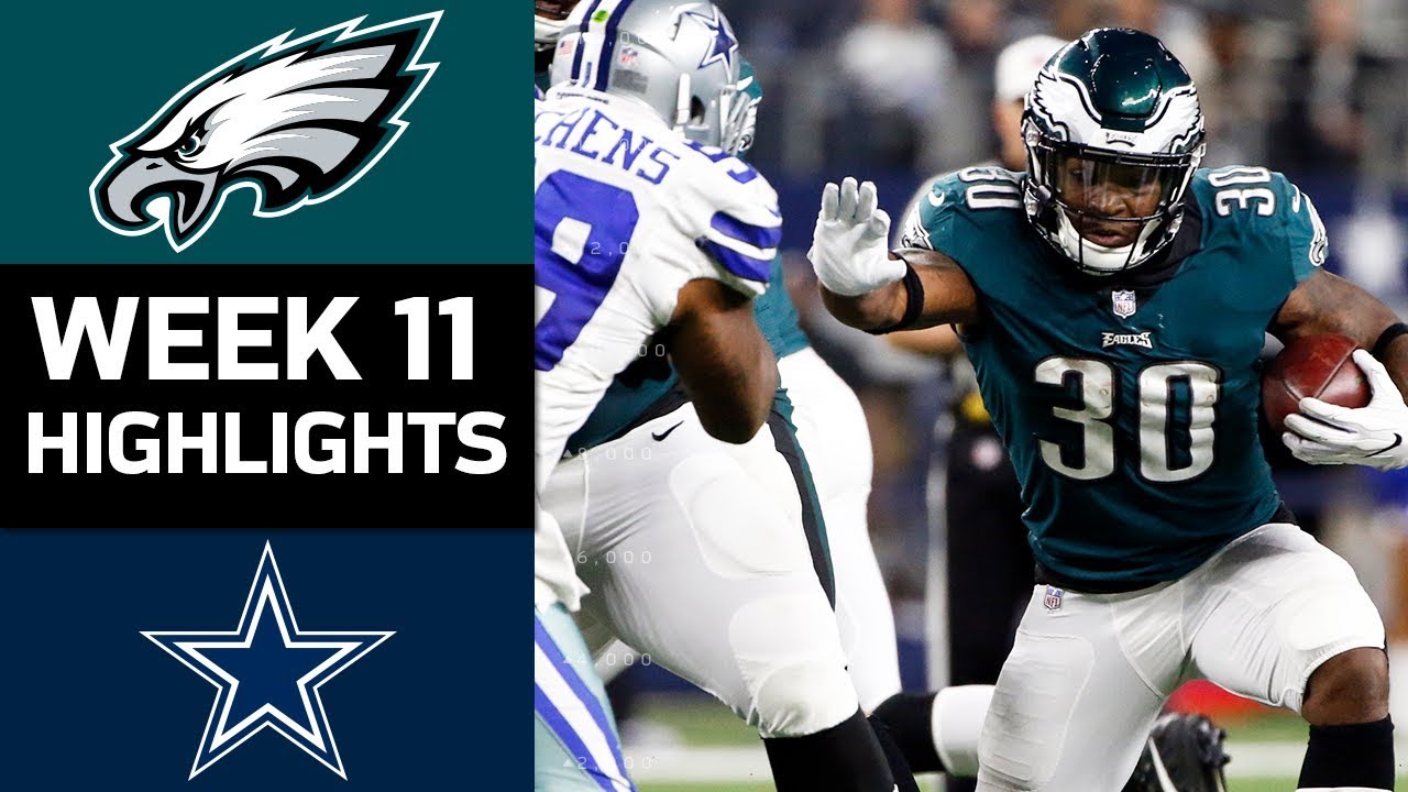 Eagles vs. Cowboys | NFL Week 11 Game Highlights