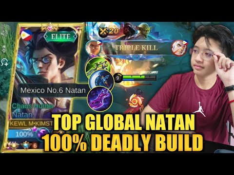 TOP GLOBAL NATAN NEW BEST BUILD 2022 | 100% DEADLY!!! | MYTHIC GAMEPLAY | KIMSTORM | NATAN MLBB 2022