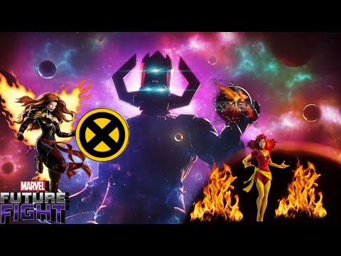 Jean grey Vs Dark phenix WBL& Solo Galactus + New Outro - MARVEL future Fight