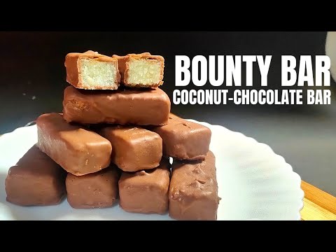 Bounty Bar | Coconut Chocolate Bar | Without Condensed Milk - Sheeja Edward