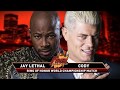 ROH WORLD HEAVYWEIGHT CHAMPIONSHIP SIMULATION Cody Vs Jay Lethal