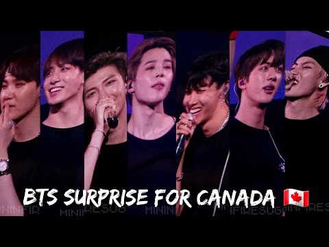 180923 Fancam - BTS Surprises Canadian ARMY  (Last day of Love Yourself in Hamilton)