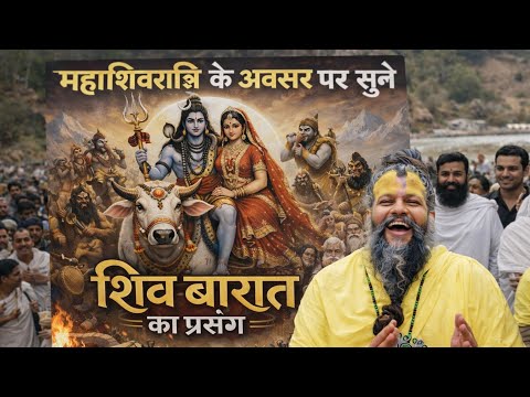 महाशिवरात्रि के अवसर पर सुने शिव बारात  का प्रसंग#premanandjipravachan 