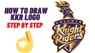How to draw KKR logo step by step. Very easy. Only for you.