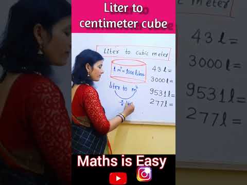 How to convert volume liter to cubic meter | Liter to cubic metre #shorts #short #trend #fun #cbse