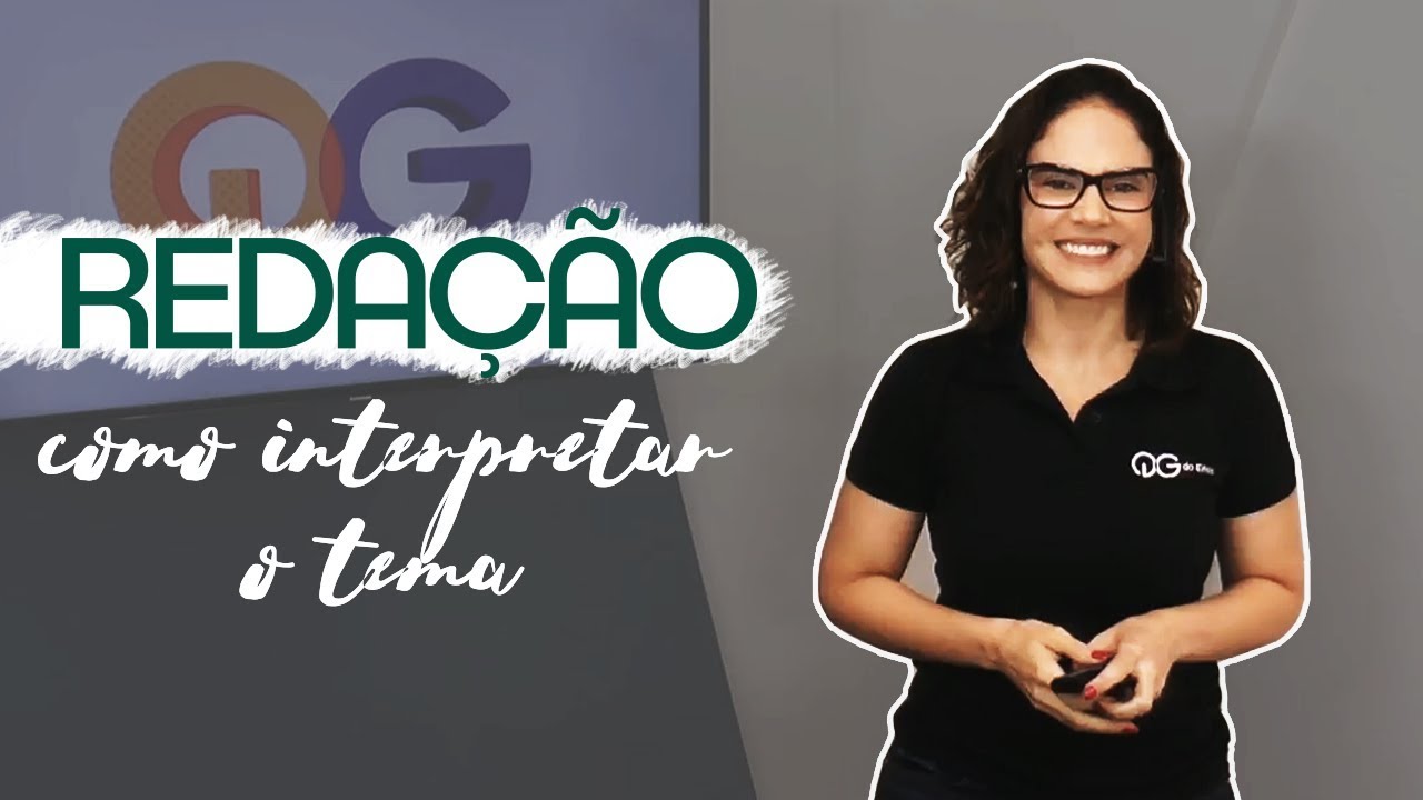 Como interpretar o tema - Redação para o ENEM com Fernanda Pessoa | Aula 01