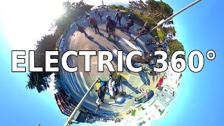 QooCam 8K 360° Test Footage | Raw Electric Group Ride With Skateboards, Scooters and Unicycles