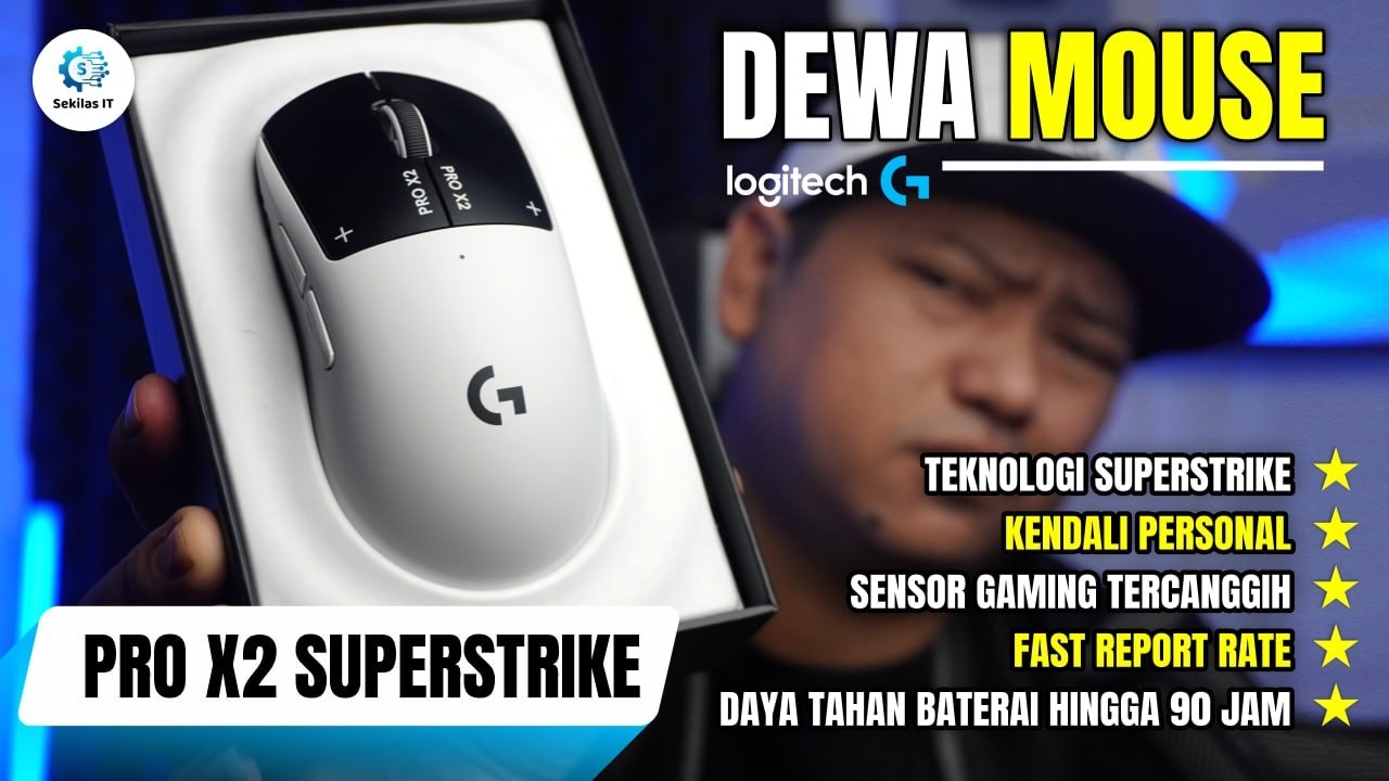 OOH ini Mouse Pro Player tuh!! LOGITECH PRO X2 SUPERSTRIKE