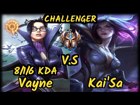 FORG1VEN (VAYNE) vs KAI'SA - 8/1/6 KDA BOTTOM ADC CHALLENGER GAMEPLAY - EUW