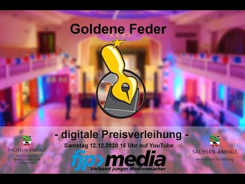 Preisverleihung Goldene Feder 2020