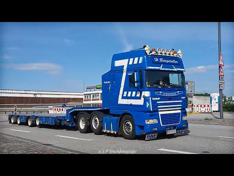 Trucks @ Hamburg (Waltershof) + V8 Sound!!! ( HD )