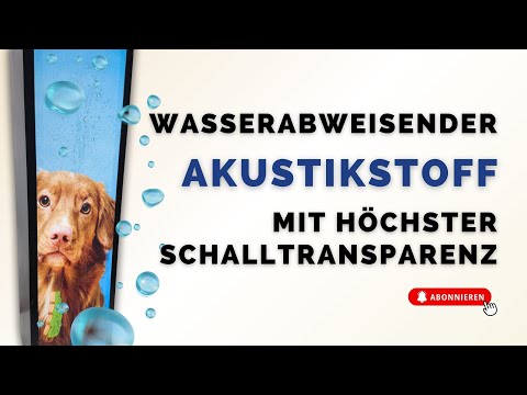Video: Akustikstoff 2.0 wasserabweisend Braun Blassbraun (119)