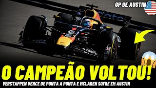 🏆 VERSTAPPEN VENCE E CHEGA PERIGOSAMENTE NA MCLAREN EM AUSTIN | FORMULA 1 2025
