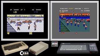 C64 vs CPC : RENEGADE (Side by side comparison)