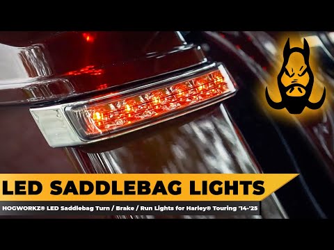HOGWORKZ® LED Saddlebag Turn Signals / Brake / Running Lights ('14+ Harley® Touring Models)