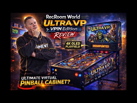 RecRoom World ULTRA VP OLED VPIN Edition Review I Ultimate Virtual Pinball Cabinet?