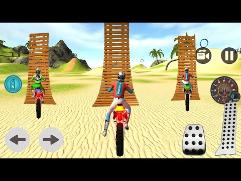Extreme Motocross Beach Bike Stunt Driving - Motorbike Racing Bike Game Android Gameplay
