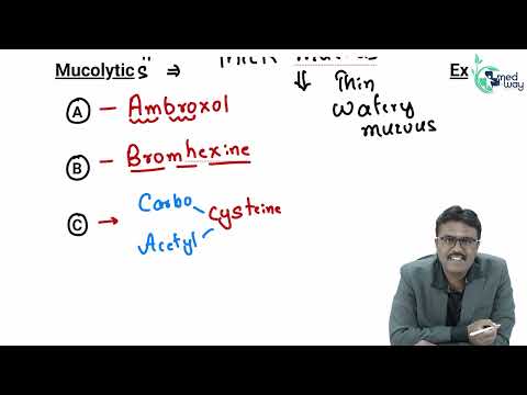 DRUGS FOR COUGH || By Dr. Bharath Kumar VD || Pharmacology