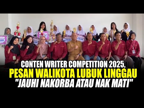Pesan Wali Kota untuk Pemenang Content Writer Competition 
