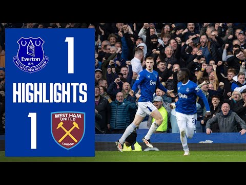 EXTENDED HIGHLIGHTS | Everton 1-1 West Ham