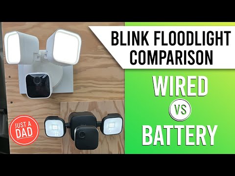 Blink Outdoor Floodlight Smart Security Camera COMPARISON: Battery vs Wired