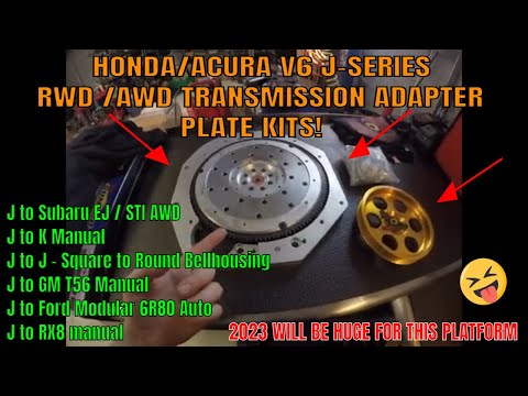 J-SERIES RWD & AWD TRANMISSION ADAPTER KITS!! THIS IS GAME CHANGING FOR THE HONDA/ACURA J-SERIES V6