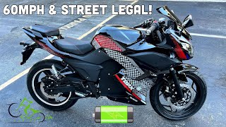 Fly Ebike Electric Motorcycle - $3000 & Street Legal - [72V 45ah] - 3000W - No License Needed!