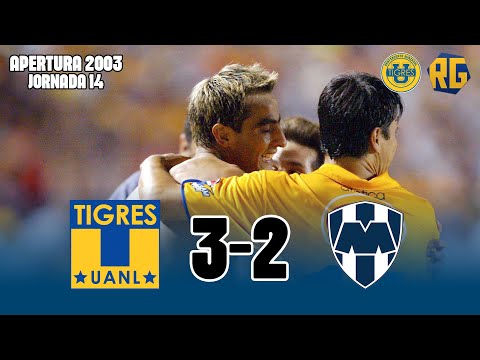CLÁSICO REGIO | TIGRES 3-2 MONTERREY | J14 Apertura 2003 Liga Mx | GOLES de WALTER GAITÁN Y SAAVEDRA