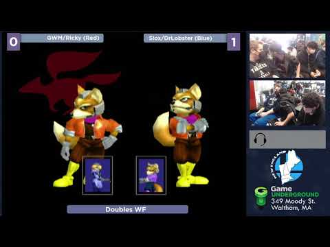Mass Madness 33 SSBM - GWM/YAMI (Red) vs. DrLobster/Slox (Blue) - Melee Doubles WF