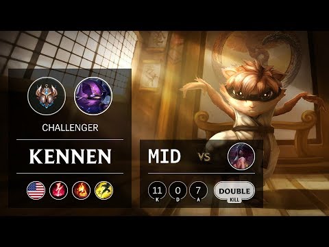Kennen Mid vs Akali - NA Challenger Patch 9.9