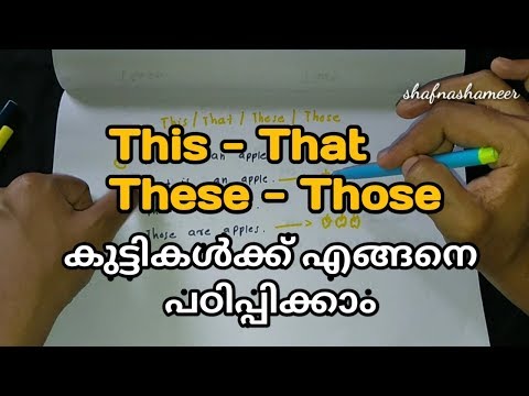 How to teach this-that-these-those to kids//ShafnaShameer-youtube Vlogger