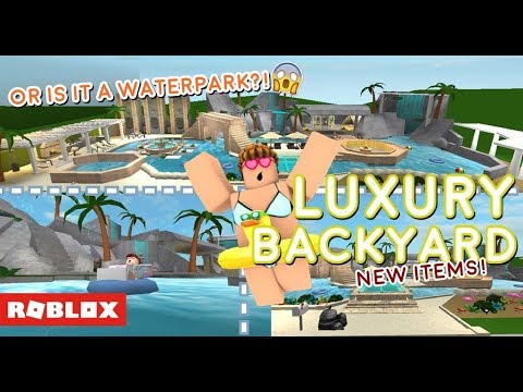 Roblox Bloxburg Luxury Backyard New Updates Apphackzone Com - roblox welcome to bloxburg mansion tour wip 200k by ayzria