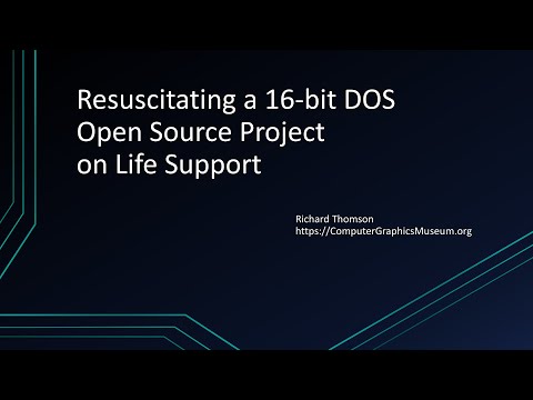 Resuscitating A 16-bit DOS Open Source Project on Life Support | VCFMW 19 (2024)