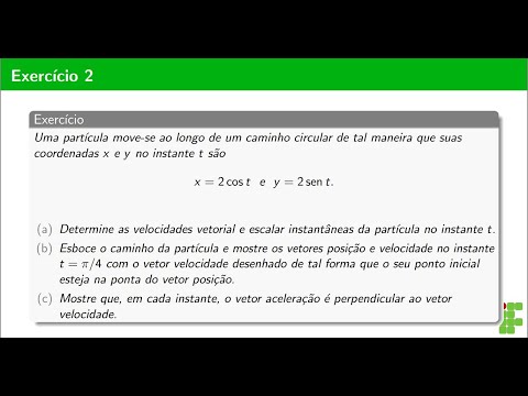 Seção 13.4 (Exercício Adaptado 02) - Velocidade e Aceleração Vetorial