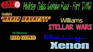 preview picture of video '#890 Williams BIG GUNS & STELLAR WARS, Bally XENON & Gottlieb MARIO ANDRETTI -TNT Amusements'