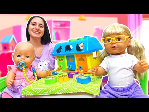 Il primo giorno all'asilo delle bambole. Una tata perfetta. Video per i bambini piccoli