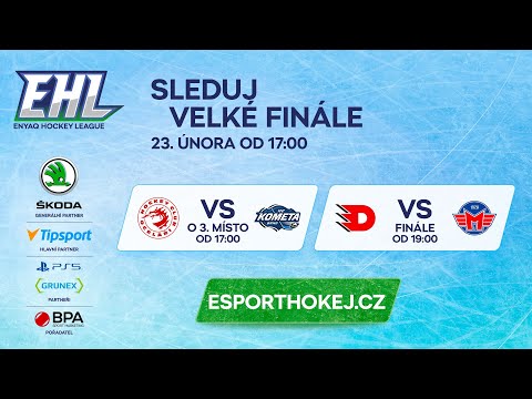 Souboj o 3. místo a FINÁLE play-off ENYAQ hokejové ligy 2022/2023