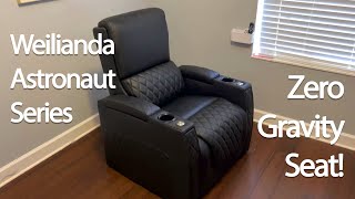 Weilianda Astronaut Series Home Theater Leather Zero Gravity Recliner Seat Overview