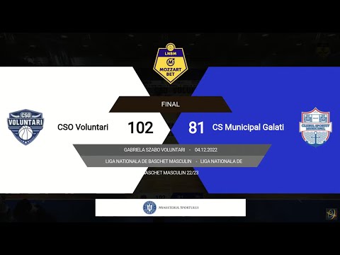 LNBM MOZZART 2022-2023: CSO Voluntari - CSM Galați
