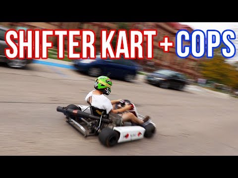 POLICE + SHIFTER KART through college campus!!