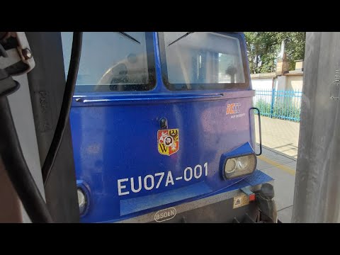 Odjazd pociągiem IC POMORZANIN z EU07A-001 z stacji Leszno 