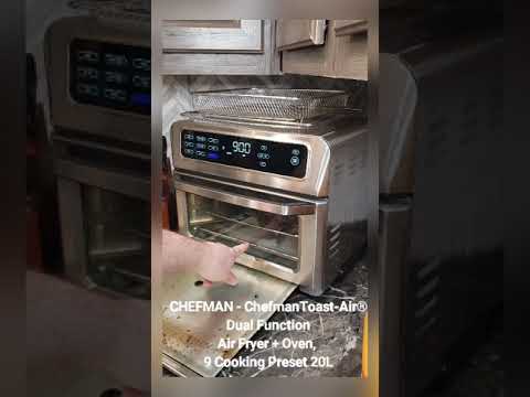 CHEFMAN - ChefmanToast-Air® Dual Function Air Fryer + Oven, 9 Cooking Preset 20L